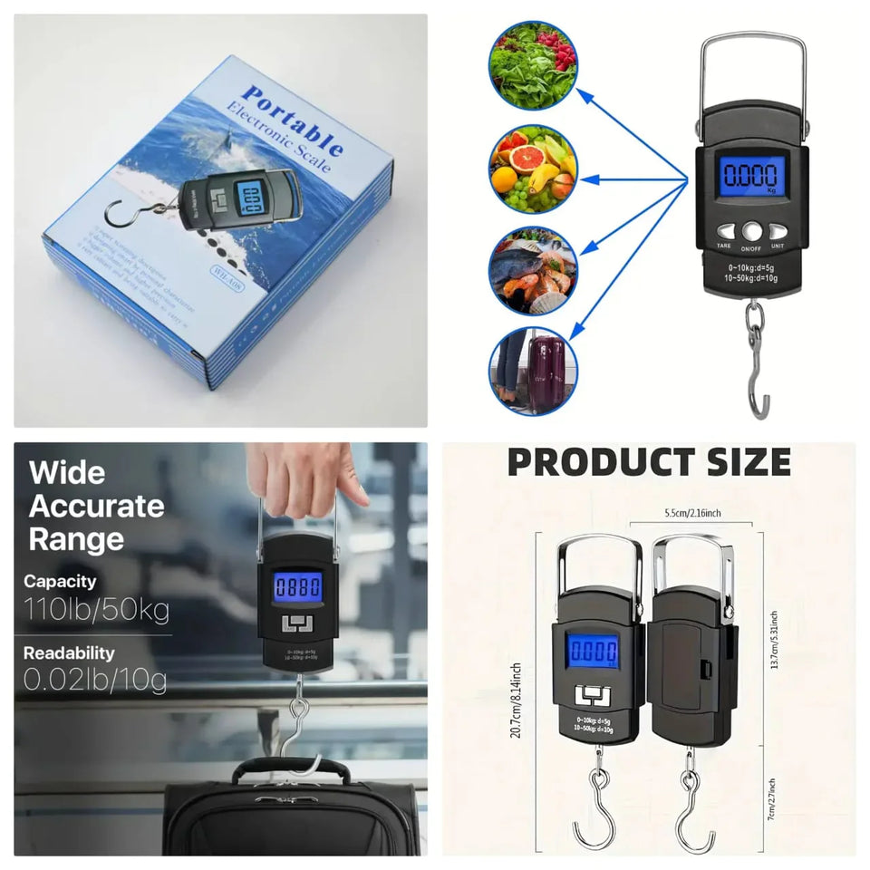 Portable Electronic Weight Scale (50 kg Capacity)