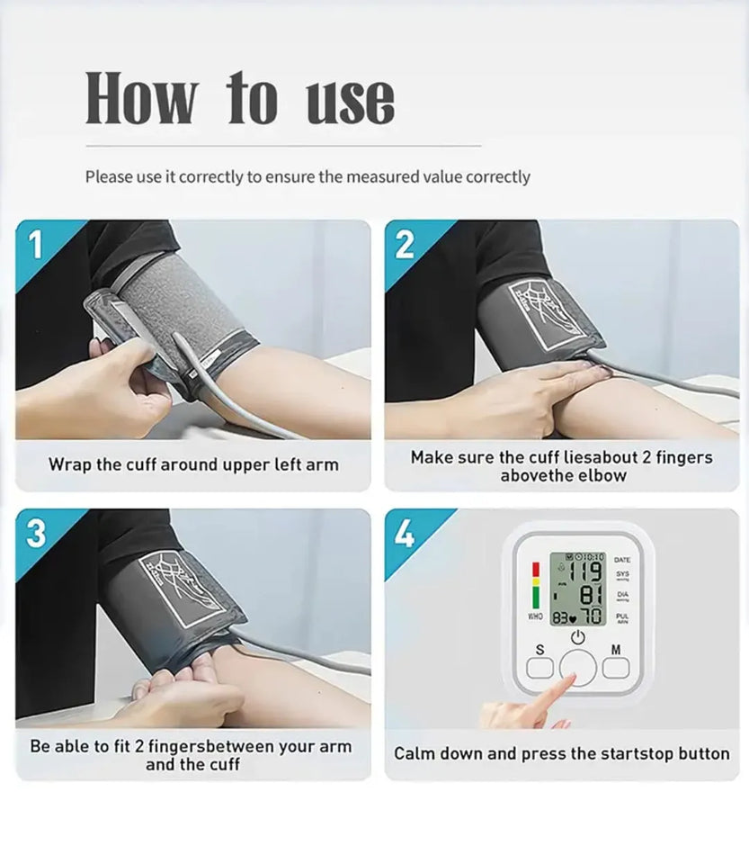 Digital Blood Pressure Monitor (FREE Delivery)